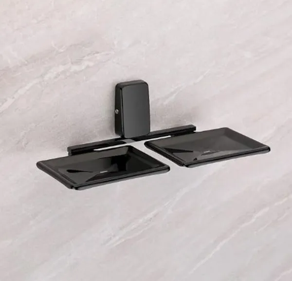 Fortte_Stainless_Steel_Black_Dual_Soap_Dish_Wall_Mounted_Bathroom_Soap_Holder_for_Double_Soap_Storage_with_Strong_Build_(Pack_of_1)