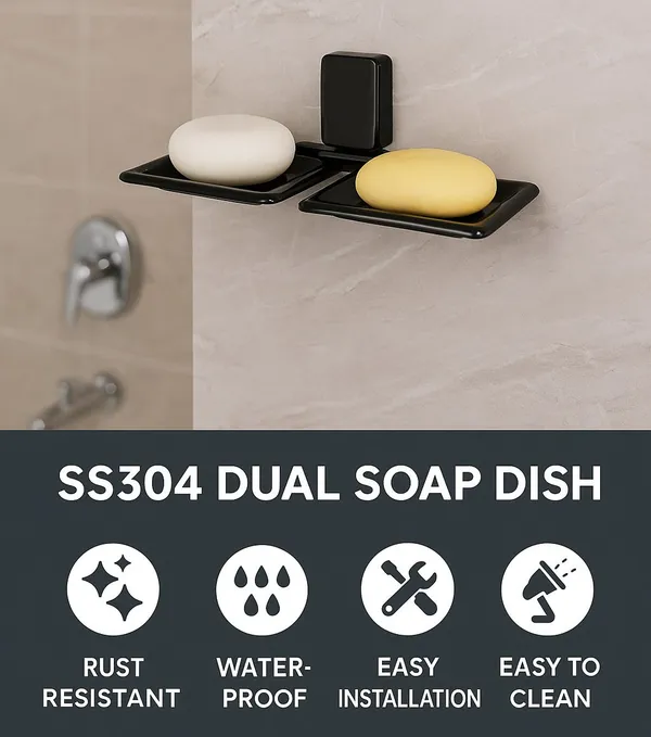 Fortte_Stainless_Steel_Black_Dual_Soap_Dish_Wall_Mounted_Bathroom_Soap_Holder_for_Double_Soap_Storage_with_Strong_Build_(Pack_of_1)