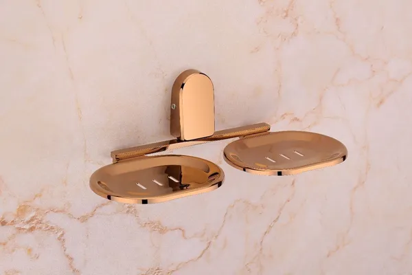 Aura_Stainless_Steel_304_Rose_Gold_Double_Soap_Dish_Wall_Mount_for_Soap_Storage_&_Drainage,_Pack_of_1