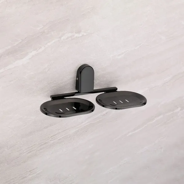 Black_Stylish_Wall_Mounted_Double_Soap_Dish_Pack_Of_1
