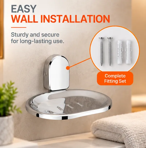 Silver_Durable_And_Stylish_Wall_Mounted_Soap_Dish_Pack_Of_1