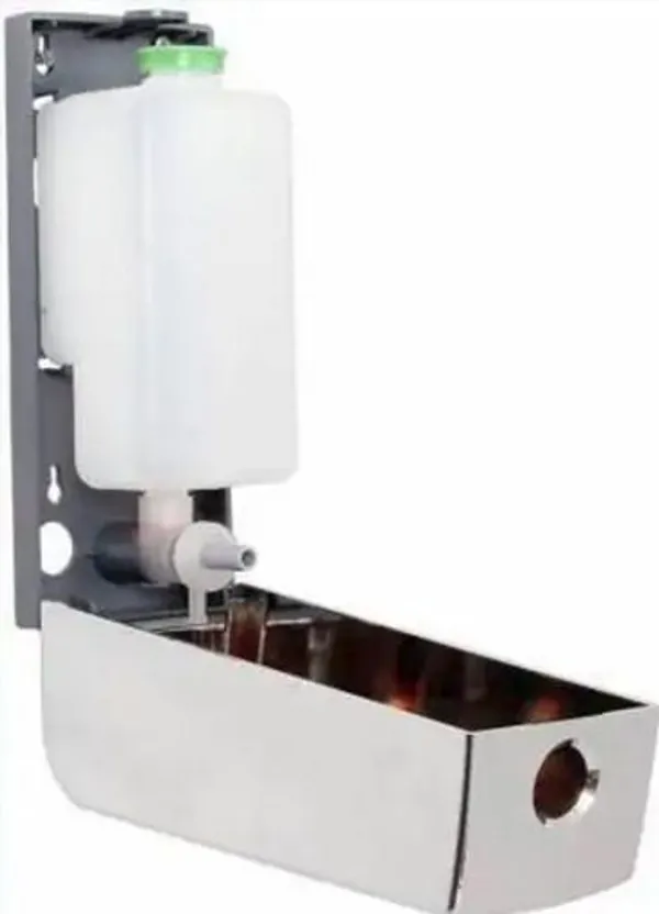ABS_350_Ml_Wall_Mounted_Soap_Dispenser_Smooth_Press_Mechanism_Pack_Of_1