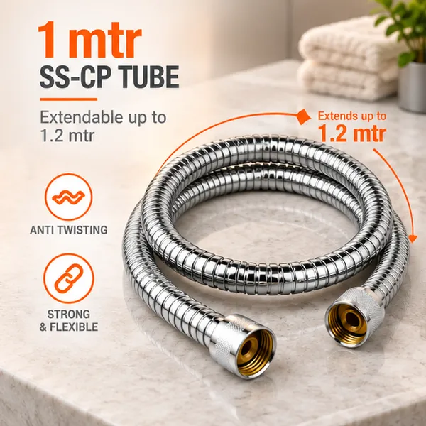 Brass_Health_Faucet_Spectra_Plus_with_1_mtr_SS-CP_Anti_Twisting_Tube_(Extendable_up_to_1.2_mtr)_and_Brass_Wall_Mounting_Bracket_/_Holder