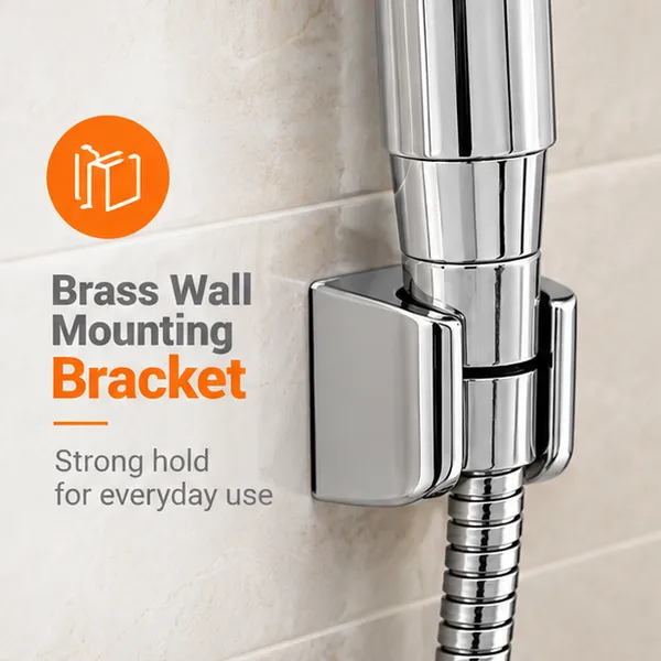 ABS_Health_Faucet_Round_with_1_mtr_SS-CP_Anti_Twisting_Tube_(Extendable_up_to_1.2_mtr)_and_Brass_Wall_Mounting_Bracket_/_Holder