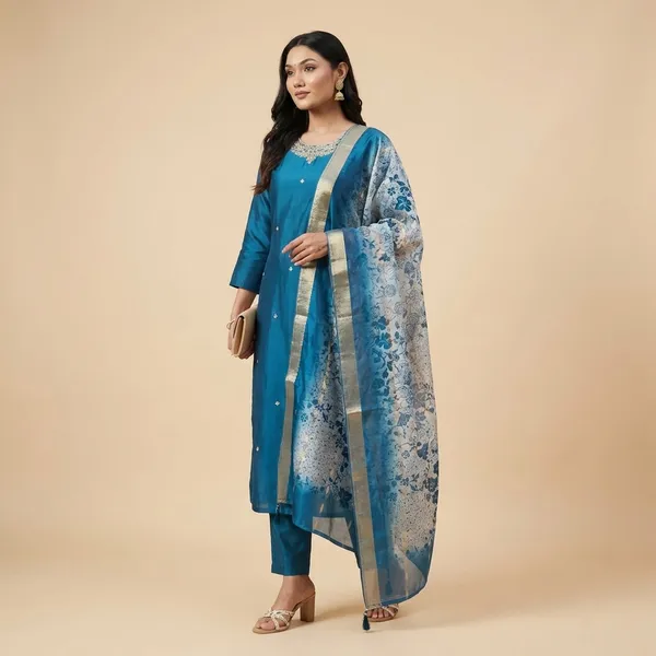 Blue_Roman_Silk_Embroidered_Kurta_Pant_Dupatta_Set_For_Women_And_Girls