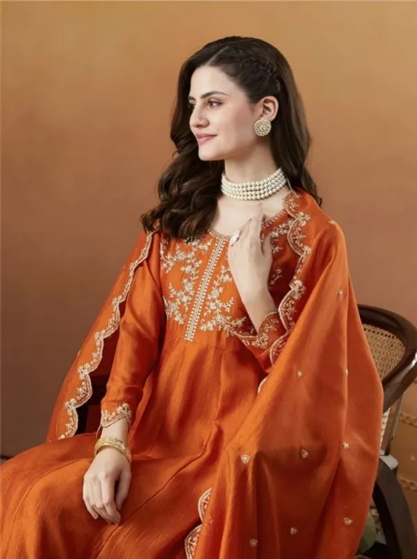 Womens_New_Fancy_Rust_Orange_Embroidered_Anarkali_Kurta_Set