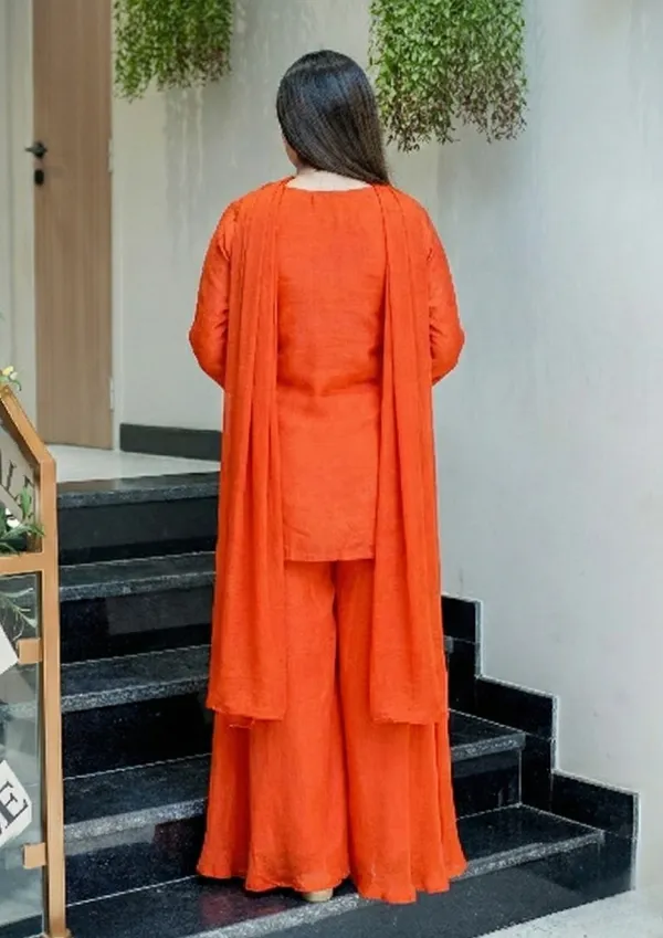Womens__New_Design_Trending_Fancy__Orange_Sharara_Set