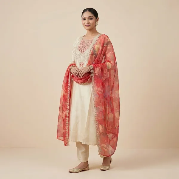 Off_White_Chanderi_Silk_Embroidered_Kurta_Pant_Dupatta_Set_For_Women_And_Girls