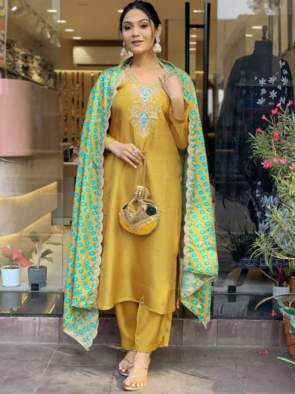 Yellow_Viscose_Embroidered_Kurta_Pant_Dupatta_Set_For_Women_And_Girls