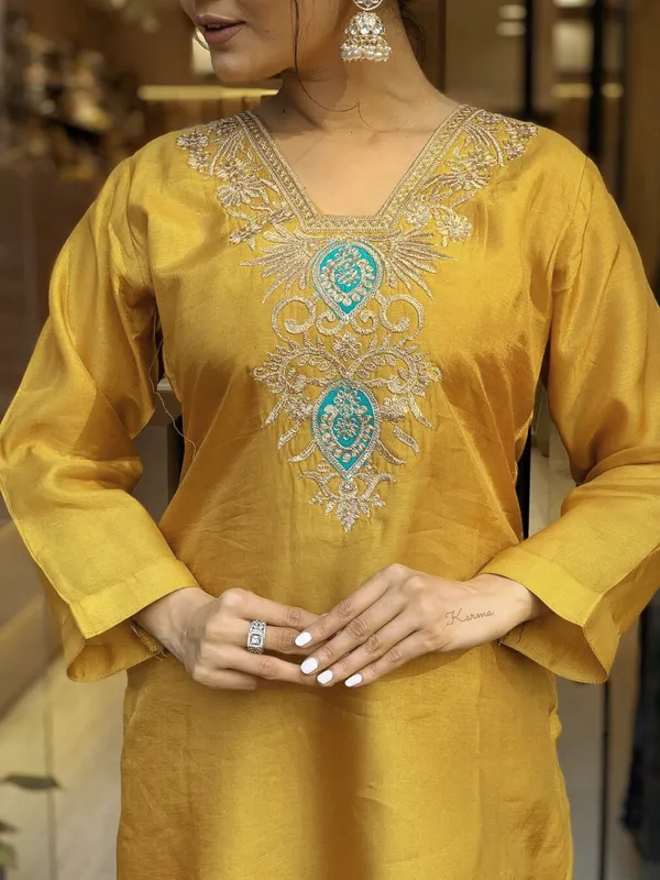 Yellow_Viscose_Embroidered_Kurta_Pant_Dupatta_Set_For_Women_And_Girls