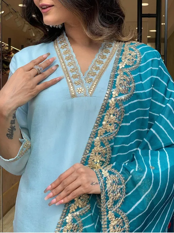 Blue_Viscose_Silk_Blend_Embroidered_Kurta_Pant_Dupatta_Set_For_Women_And_Girls