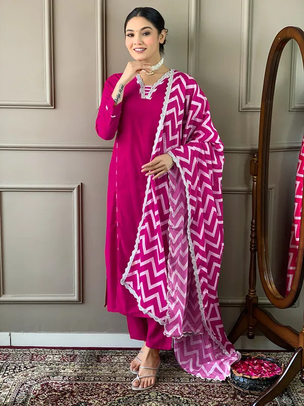 Pink_Viscose_Embroidered_Kurta_Pant_Dupatta_Set_For_Women_And_Girls