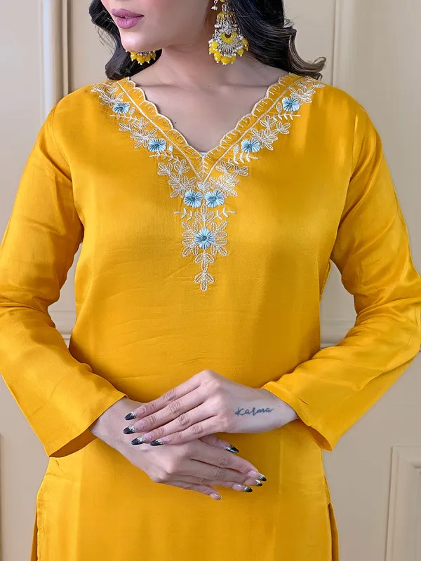 Yellow_Viscose_Embroidered_Kurta_Pant_Dupatta_Set_For_Women_And_Girls