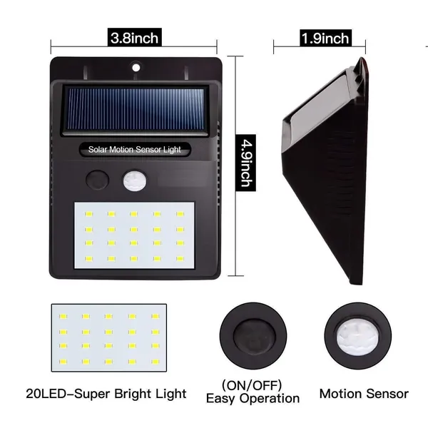 Black_20_Led_Solar_Motion_Sensor_Security_Light_Waterproof_Outdoor_Wall_Light