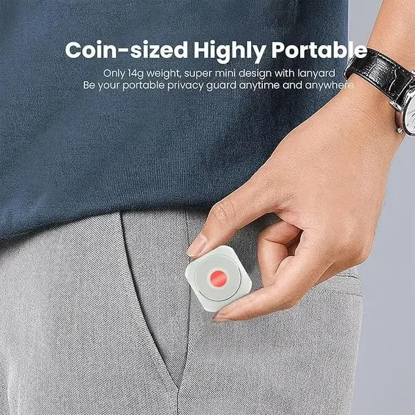 White_Coin_Sized_Portable_Privacy_Guard_Mini_Camera_Detector_With_Lanyard_14G