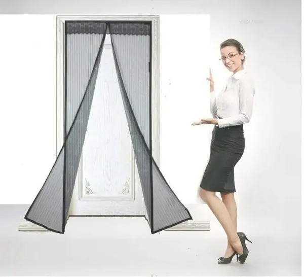 Black_Magnetic_Mesh_Screen_Door_Curtain_With_Auto_Close_Feature_Hands_Free_Insect_Protection