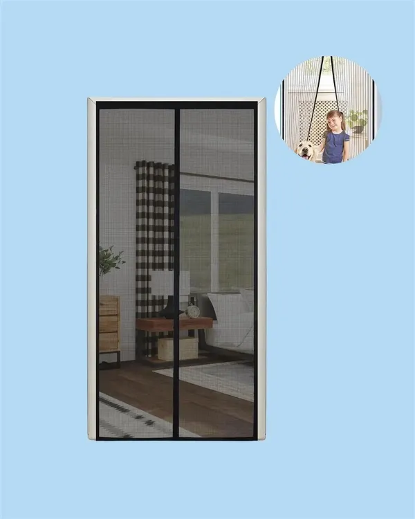 Black_Magnetic_Mesh_Screen_Door_Curtain_With_Auto_Close_Feature_Hands_Free_Insect_Protection