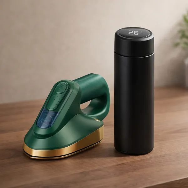 Mini_Portable_Iron_&_Smart_Temperature_Display_Vacuum_Flask_with_LED_Screen_-_304_Stainless_Steel_Insulated_Water_Bottle_Pack_Of_2
