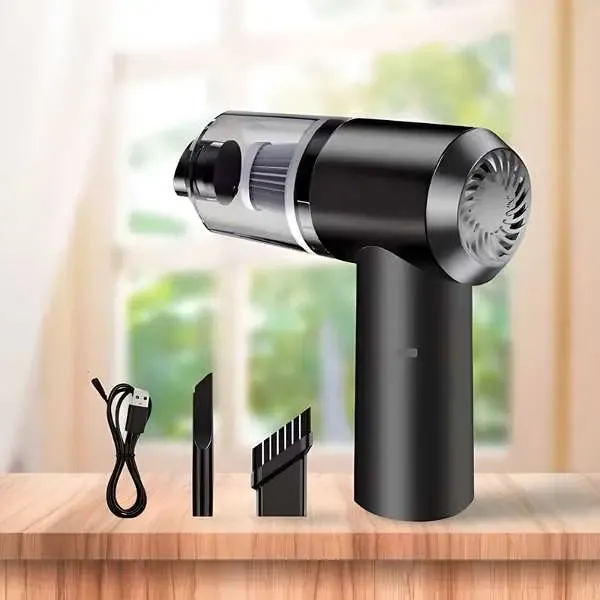 Black_And_Silver_Portable_Handheld_Vacuum_Cleaner_With_Usb_Charging