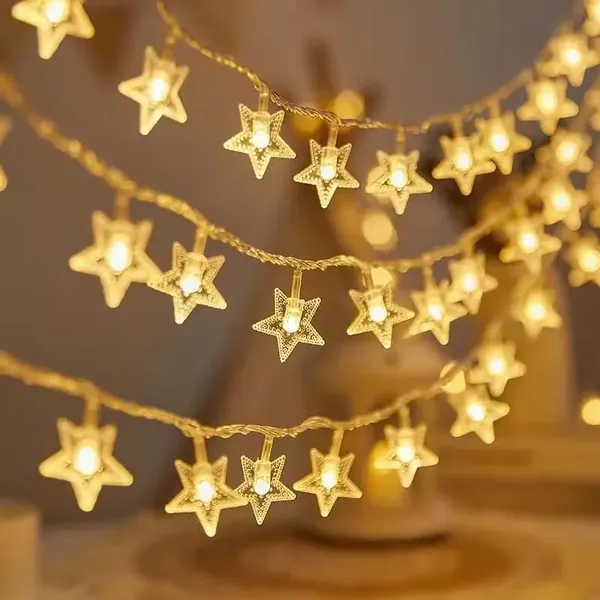 Golden_Warm_White_Star_Fairy_String_Lights_Decorative_Led_Light_Chain