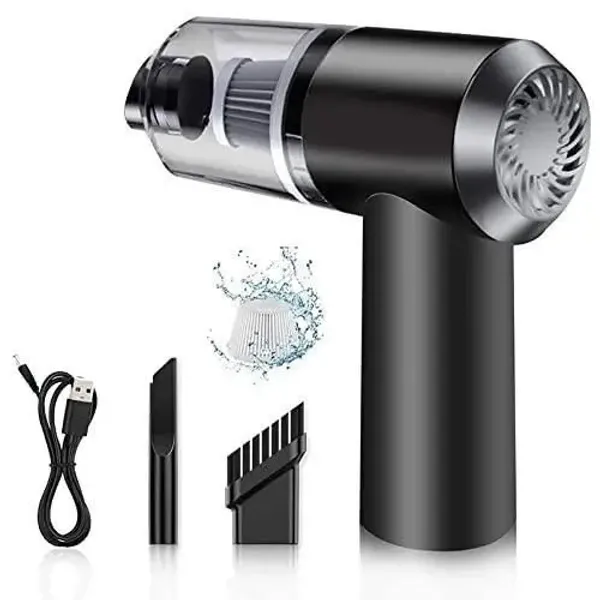 Black_And_Silver_Portable_Handheld_Vacuum_Cleaner_With_Usb_Charging