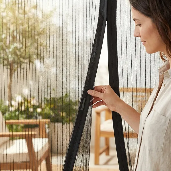 Black_Magnetic_Mesh_Screen_Door_Curtain_With_Auto_Close_Feature_Hands_Free_Insect_Protection