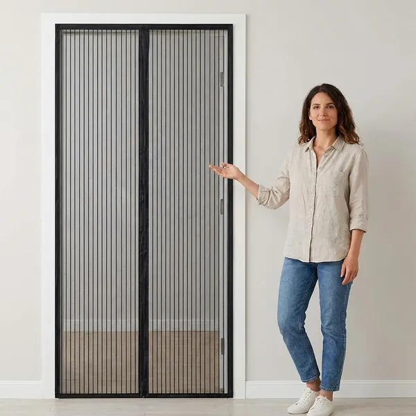 Black_Magnetic_Mesh_Screen_Door_Curtain_With_Auto_Close_Feature_Hands_Free_Insect_Protection