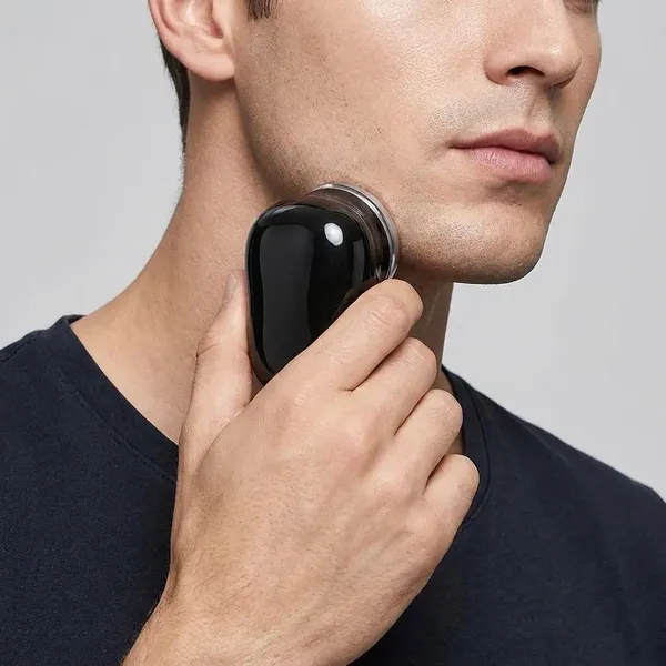 Muscle_Fascia_Massager_Gun_&_Portable_Mini_Electric_Shaver_for_Men_-_Compact_Rotary_Shaver_with_USB_Charging_Pack_Of_2