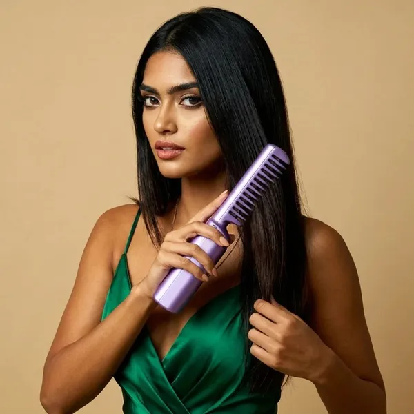 Lavender_Portable_Rechargeable_Hair_Straightening_Comb