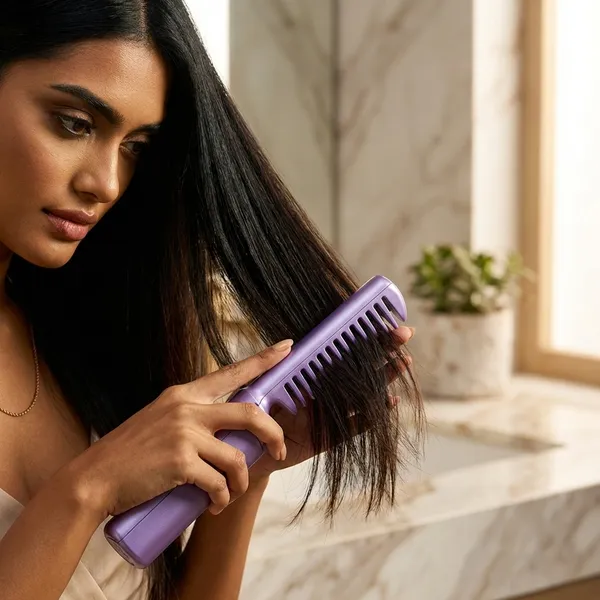 Lavender_Portable_Rechargeable_Hair_Straightening_Comb