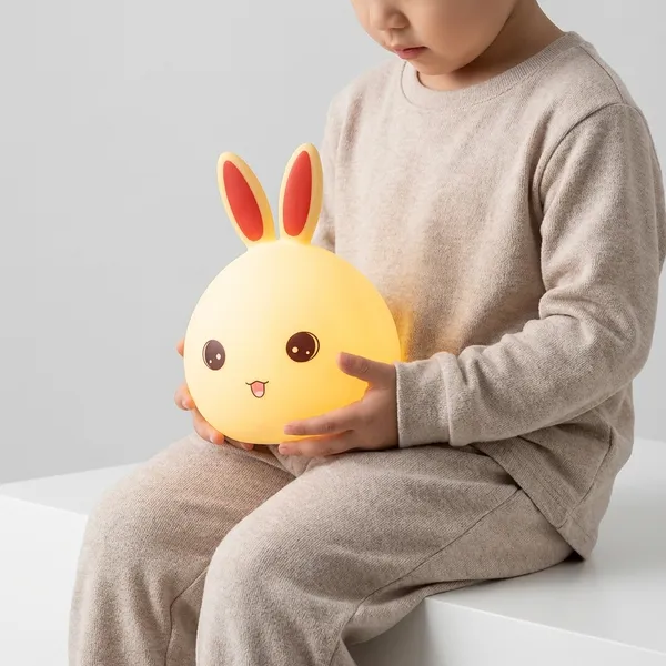 Golden_Led_Bunny_Night_Lamp_With_Color_Changing_Light