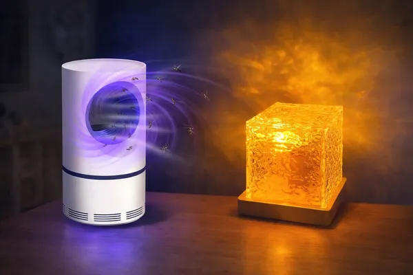 USB_Mosquito_Killer_Lamp_&_3D_Crystal_Cube_Lamp_with_Warm_Glow_-_Decorative_LED_Night_Light_Pack_Of_2