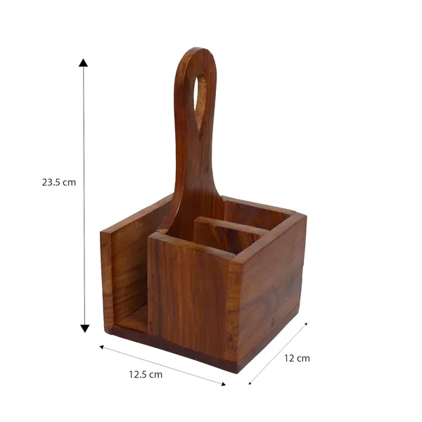 Handcrafted_Sheesham_Wood_Cutlery_Holder