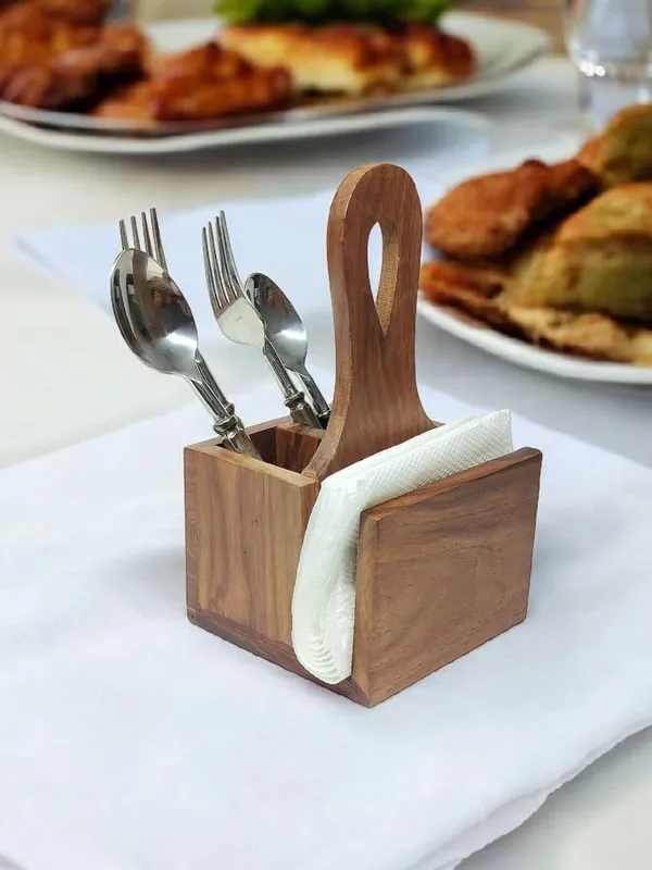 Handcrafted_Sheesham_Wood_Cutlery_Holder