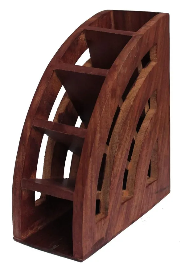 Handcrafted_Sheesham_Wood_TV_Remote_Holder