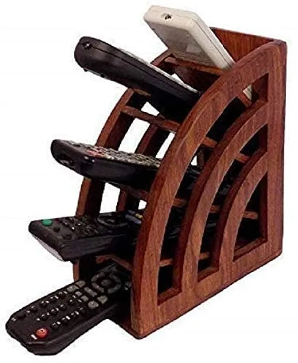 Handcrafted_Sheesham_Wood_TV_Remote_Holder