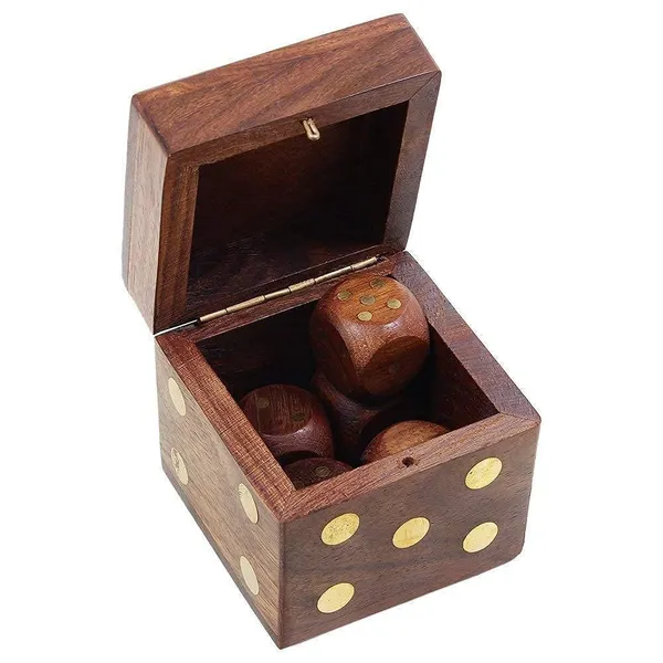 Wooden_Dice-Shaped_Storage_Box_with_5_Dice