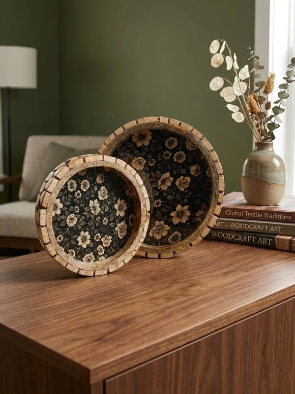 Handcrafted_Floral_Enamel_Wooden_Trays_(Set_of_2)