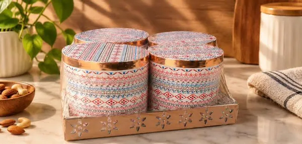 Rajwadi_Printed_Multipurpose_Storage_Container_Set_With_Tray