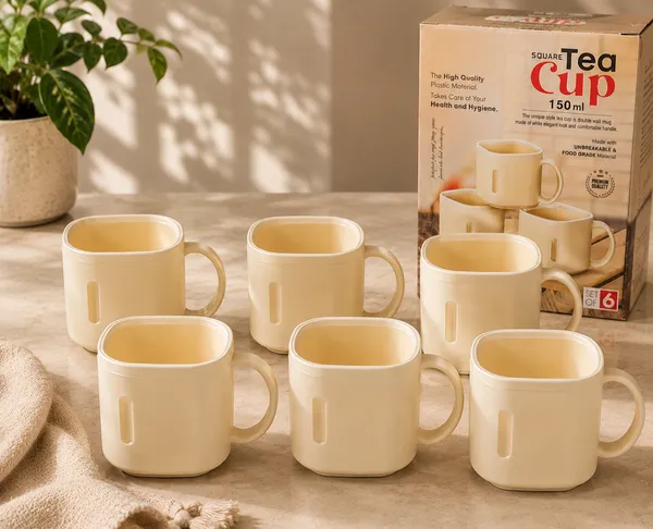 Plastic_Solid_Square_Tea_Cup_Set_Of_6