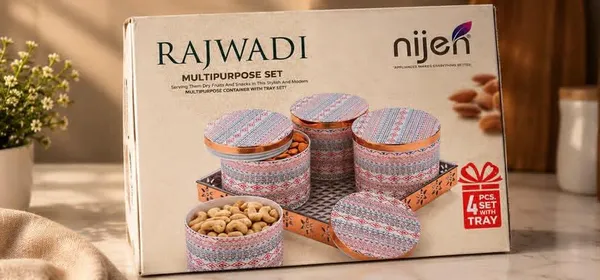 Rajwadi_Printed_Multipurpose_Storage_Container_Set_With_Tray