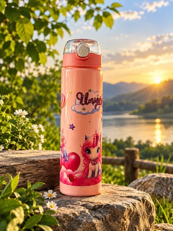 Pink_Unicorn_Printed_Water_Bottle