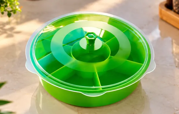 Green_Plastic_Compartment_Food_Storage_Container