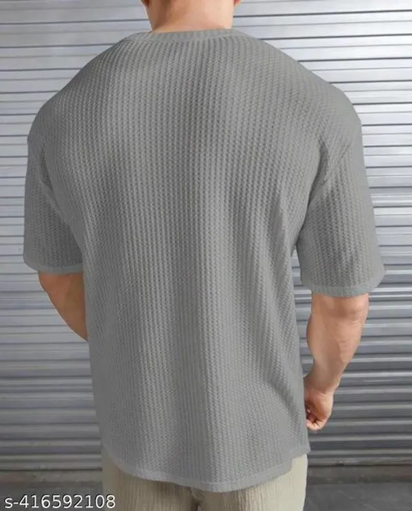 Grey_Cotton_Blend_Premium_Stripes_Half_Sleeve_T_Shirt_For_Men