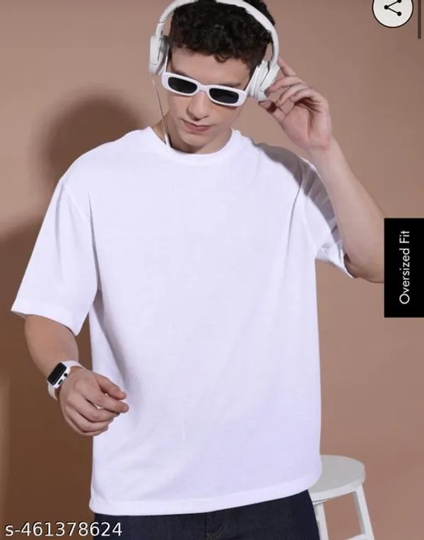 White_Cotton_Blend_Premium_T_Shirt_For_Men