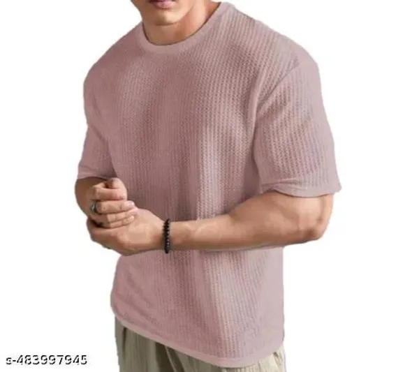 Purple_Cotton_Blend_Premium_Stripes_Half_Sleeve_T_Shirt_For_Men