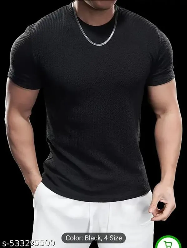 Black_Cotton_Blend_Premium_T_Shirt_For_Men