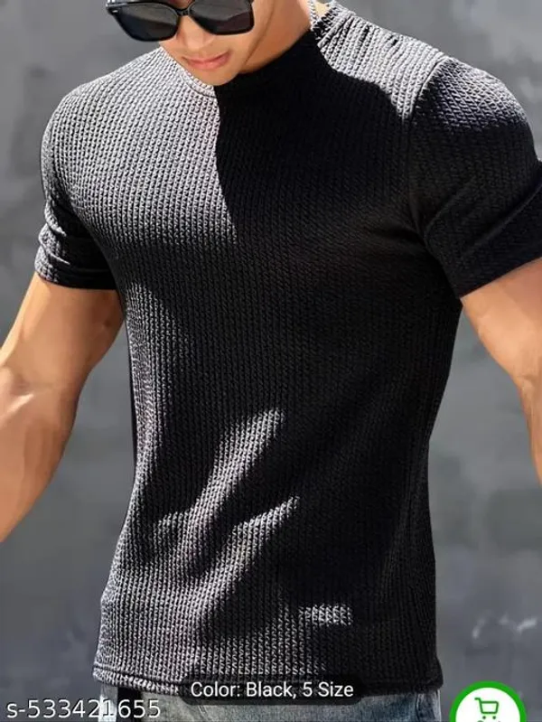 Black_Cotton_Blend_Premium_T_Shirt_For_Men