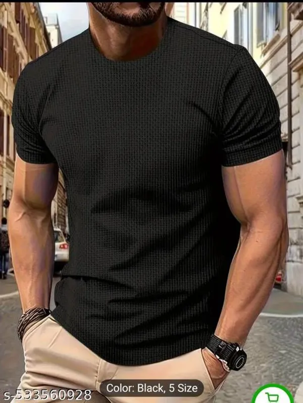 Black_Cotton_Blend_Premium_T_Shirt_For_Men