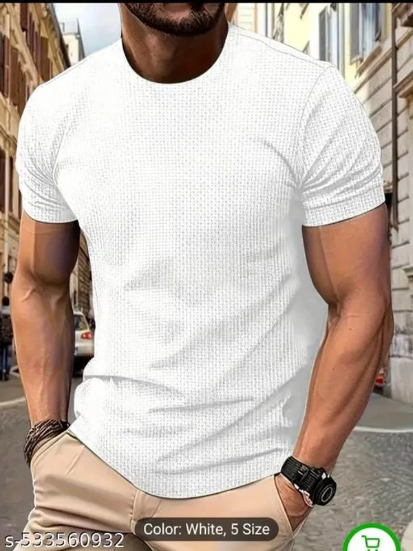White_Cotton_Blend_Premium_T_Shirt_For_Men